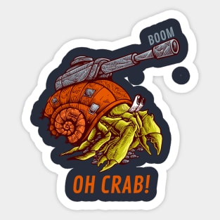 Oh Crab Sticker